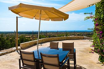 Finca Cas Pages des Pujol: Meerblick von der Terrasse