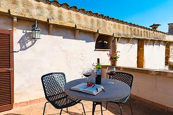 Finca Es Rafal Roig: Dachterrasse SArc