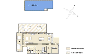 Finca Rotana: Grundriss