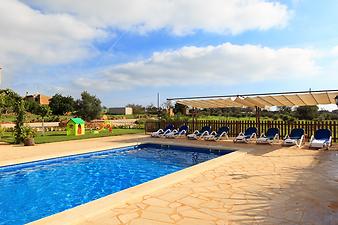 Finca Coll Doret: Poolterrasse