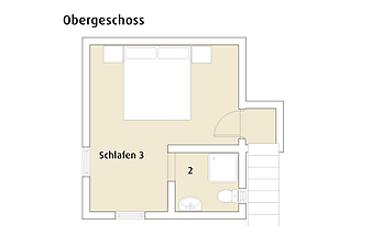 Finca Casa Alba: Grundriss vom Obergeschoss