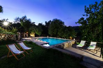 Finca Es Picot: Der Pool am Abend