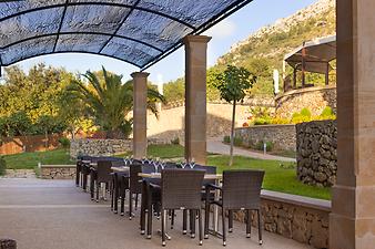 Finca S'Arbocar: Frühstücksterrasse