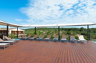 Finca S'Arbocar: Poolterrasse