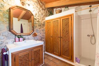 Finca Can Biel: Dusche Badezimmer