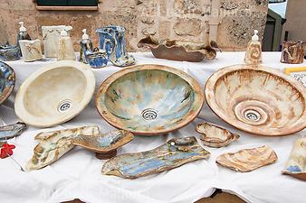 Finca Can Biel: Waschbecken aus Keramik