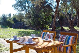 Finca Son Segi: Terrasse der Finca