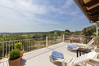 Finca Nines: Blick von der Dachterrasse