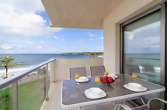 Ferienwohnung Sa Maniga: Balkon mitt Meerblick