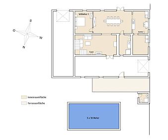 Finca Albadallet: Albadallet - Erdgeschoss