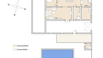 Finca Albadallet: Grundriss