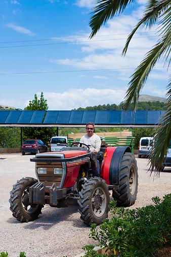 Finca S'Arbocar: Traktorfahrt