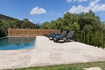 Finca Son Segi: Finca Llorer Poolterrasse