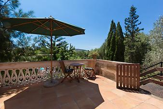 Finca Son Cifre Nou: Terrasse mit Poolblick