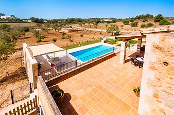 Finca Na Banya: Terrasse von oben