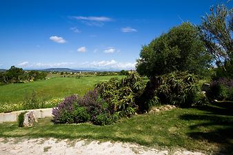 Finca Es Pla de Llodra: Der Blick von der Finca ins Land