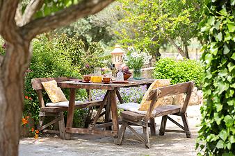 Finca Es Pla de Llodra: Treffpunkt auf der Terrasse