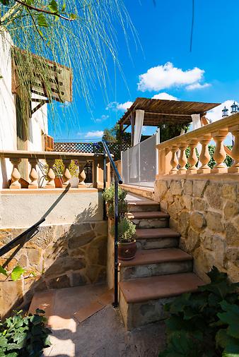 Finca Sa Caseta d'en Tronca: Treppe zum Pool