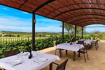 Finca Sa Franquesa Vella: Frühstücksterrasse Sa Franquesa Vella