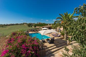 Finca Es Collet: Landschaftsblick Es Collet Finca Albus