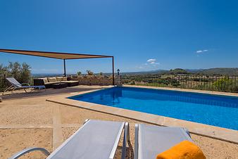 Finca Son Galta: Pool mit Meerblick