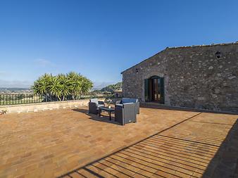 Finca Son Roig: Cases de Son Roig - Dachterrasse