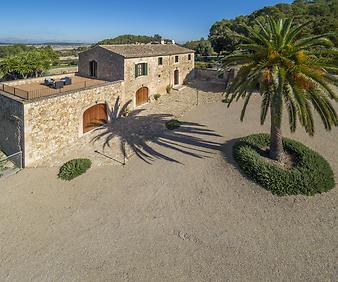 Finca Son Roig: Cases de Son Roig - Dachterrasse