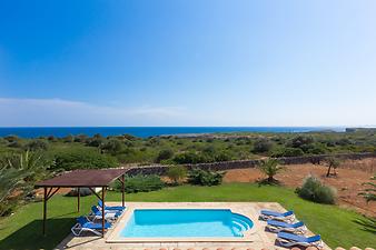 Finca Can Guillem Boquet: Blick von der Dachterrasse