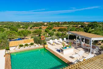 Finca Sa Gruta Vella: Meerblick von links bis rechts