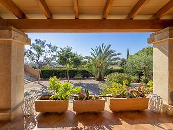 Finca Es Matullos: Terrasse 