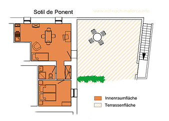 Finca S' Hort de sa Begura: Grundriss Ponent