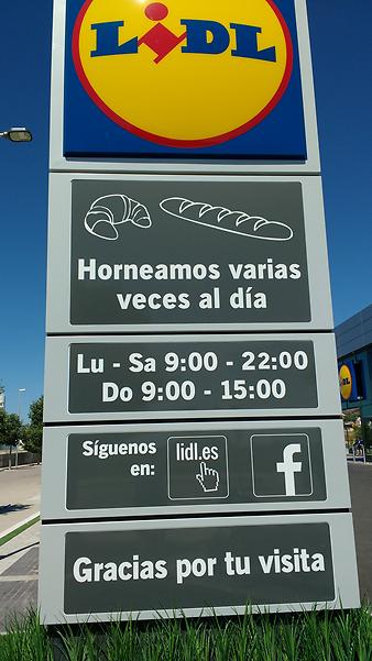 a b: Öffnungszeiten Lidl Felanitx