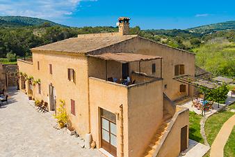 Finca S' Hort de sa Begura: Dachterrasse 