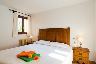 Finca S' Hort de sa Begura: Schlafzimmer der Ferienwohnung