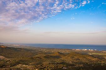 Finca Cas Verros: Blick vom Santuari Sant Salvador über Mallorca