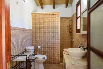 Finca Son Fangos: Badezimmer ensuite zum Schlafzimmer Nr. 1 