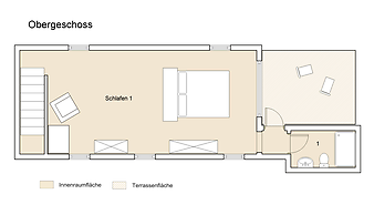 Finca Can Prim: Grundriss Obergeschoss