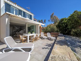 Ferienhaus Ca Na Cati: Der Blick auf die Terrasse 