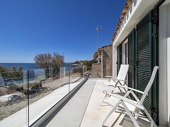 Ferienhaus Ca Na Cati: Balkon mit Meerblick 