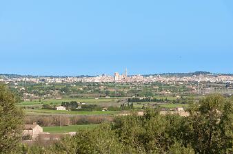 Finca Es Bassons: Blick auf Manacor