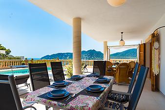 Finca Bona Vista: Terrasse mit Meerblick