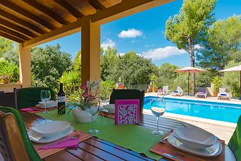 Finca Sa Creu de S'Auma: Terrasse Sa Creu de S'Auma