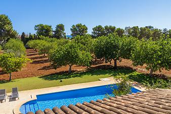 Finca Na Llambies: Blick aus dem Fenster - bis auf das Meer