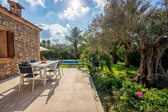 Finca Sa Rustica: Westterrasse Finca Mallorca