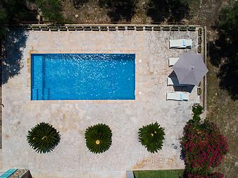 Finca Casa Jordi: Der Pool von oben