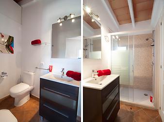 Finca S'Estador: Badezimmer 1 ensuite