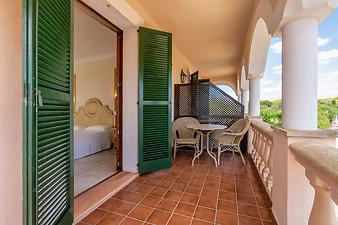 Finca Els Marsals: Balkon von Schlafzimmer Nr. 5