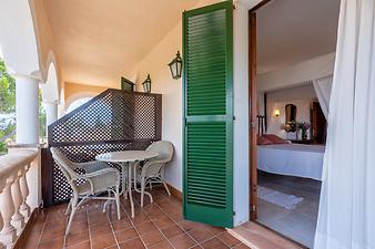 Finca Els Marsals: Balkon Schlafzimmer Nr. 6