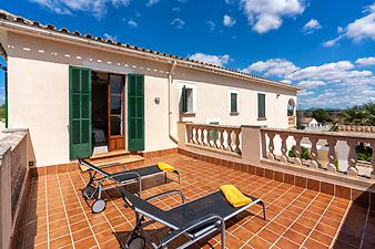 Finca Els Marsals: Balkon zu Schlafzimmer Nr. 8