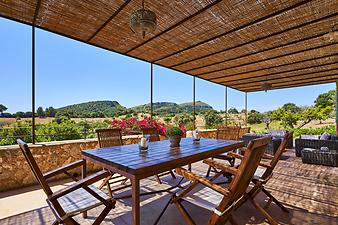 Finca Infern: Weitblick von der Terrasse